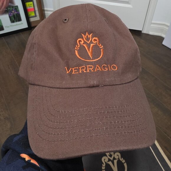 Rare Verragio Jute Tote Bag and Ball Cap Bundle - Brown, Cream, and Orange - Picture 4 of 15